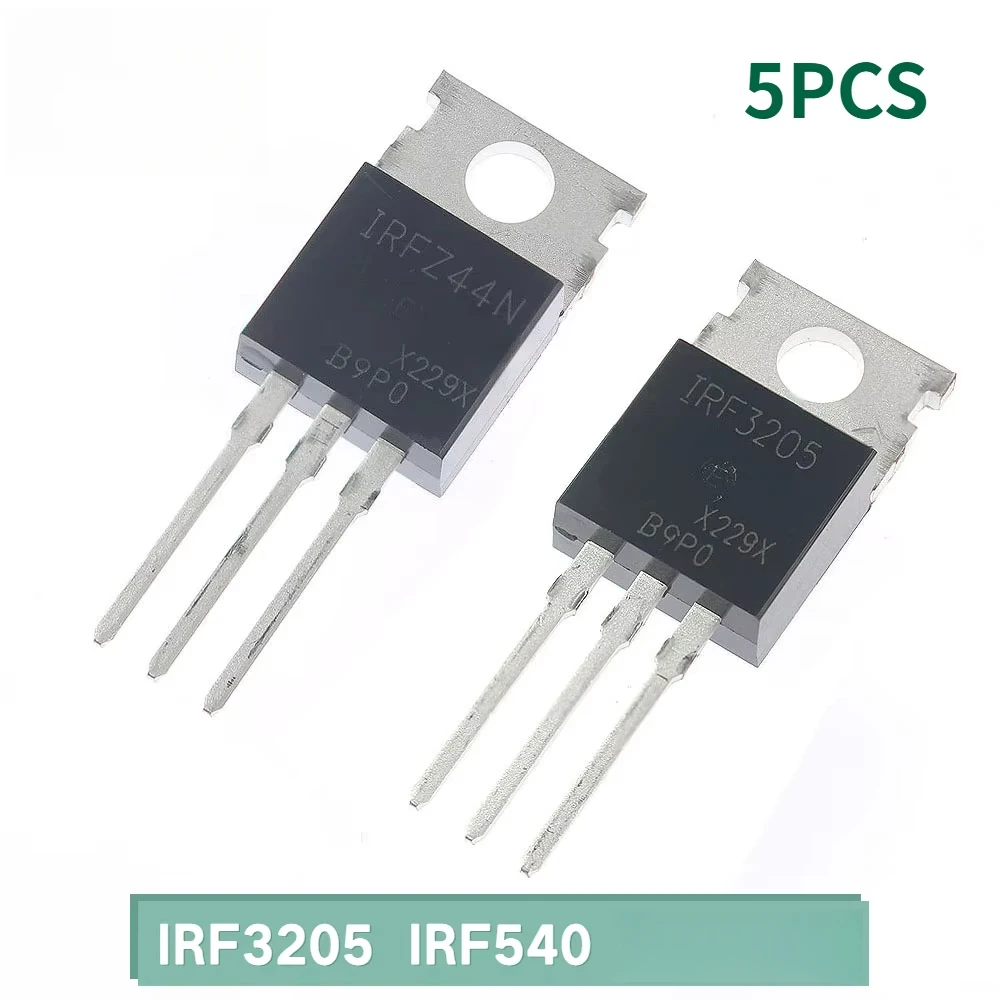 5 PCS IRF3205 IRF540N Mosfet Transistor IRF3205 IRF540N Potência MOSFET TO-220 Transistores Kit IRF540