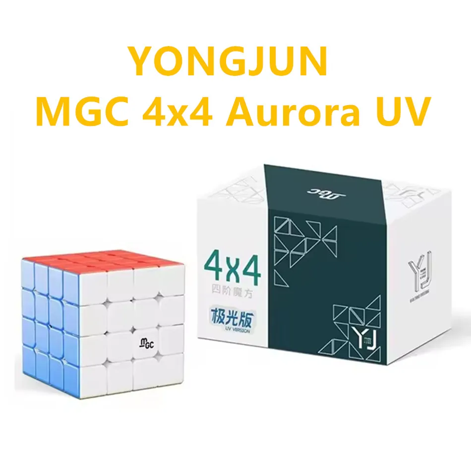 YJ MGC 4x4 Cubo Magico Magnetico Velocità Puzzle Cubo MGC 4M Elite Cubo Magico Per Il Regalo Dei Bambini Cubo Magnetico Professionale Puzzle