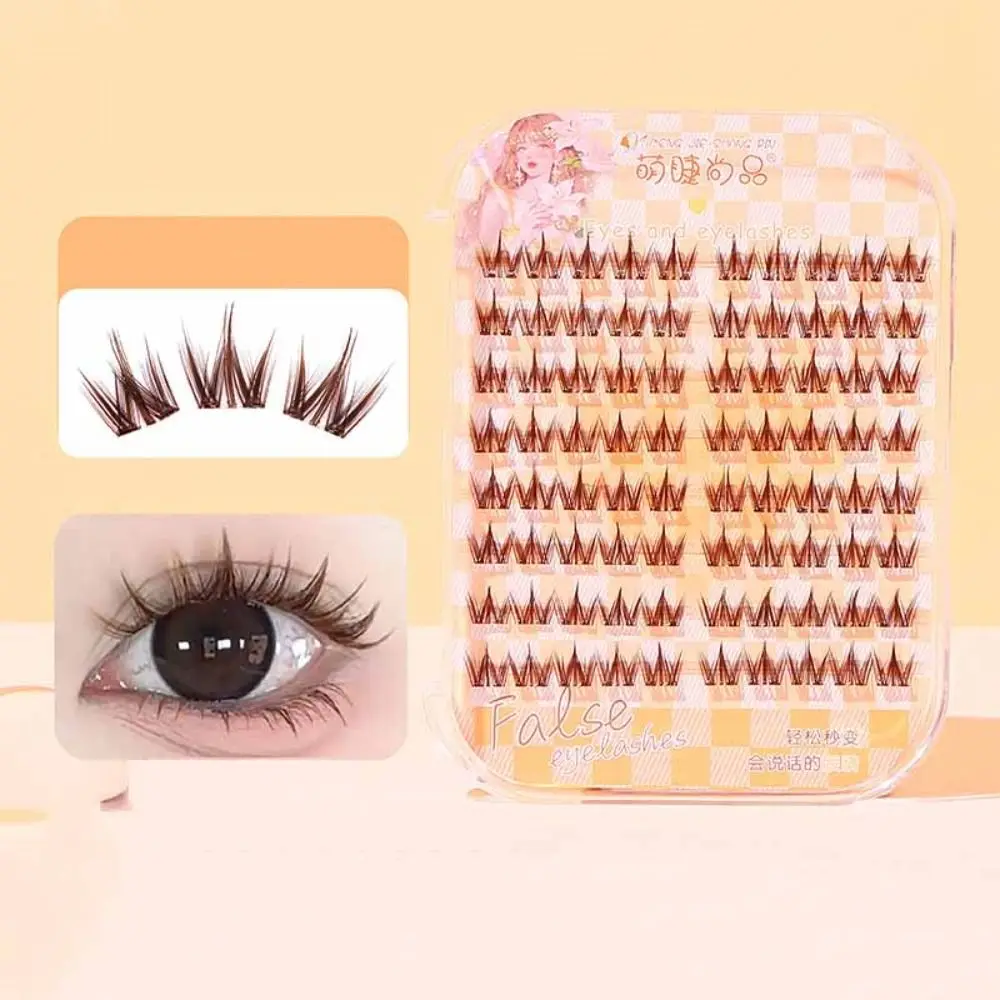 Sweet Self-adhesive Lash Clusters DIY Makeup Glue Free Fake Lashes Reusable Individual False Eyelash Clusters Grafting Lashes