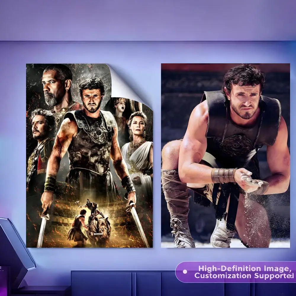 سلسلة الأفلام الكلاسيكية المصارع اللوحة الخط HD قماش المشارك تجعد الحرة مقاوم للماء جميع الفضاء جدار ديكور #2