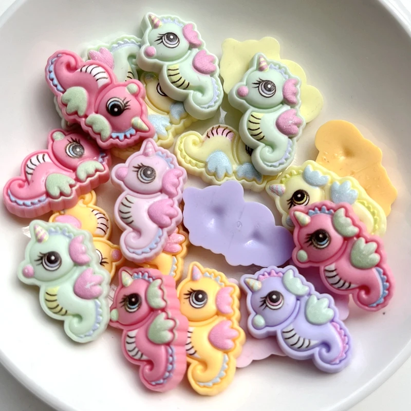 Kawaii resin sea animal shaped Flatback Cabochon scrapbook suitable for phone hair bow decoration Diy accessories 10pcs/lot