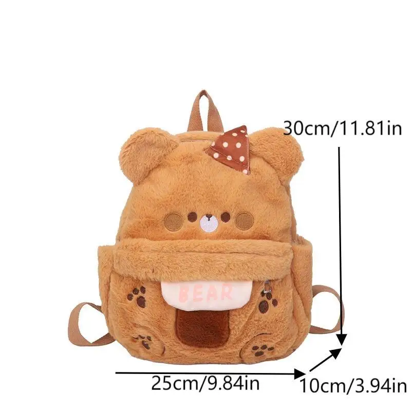 Cartoon beer dier pluche rugzak schattige gevulde kleine beer schooltas grote capaciteit knapzak student schoudertas mooi cadeau