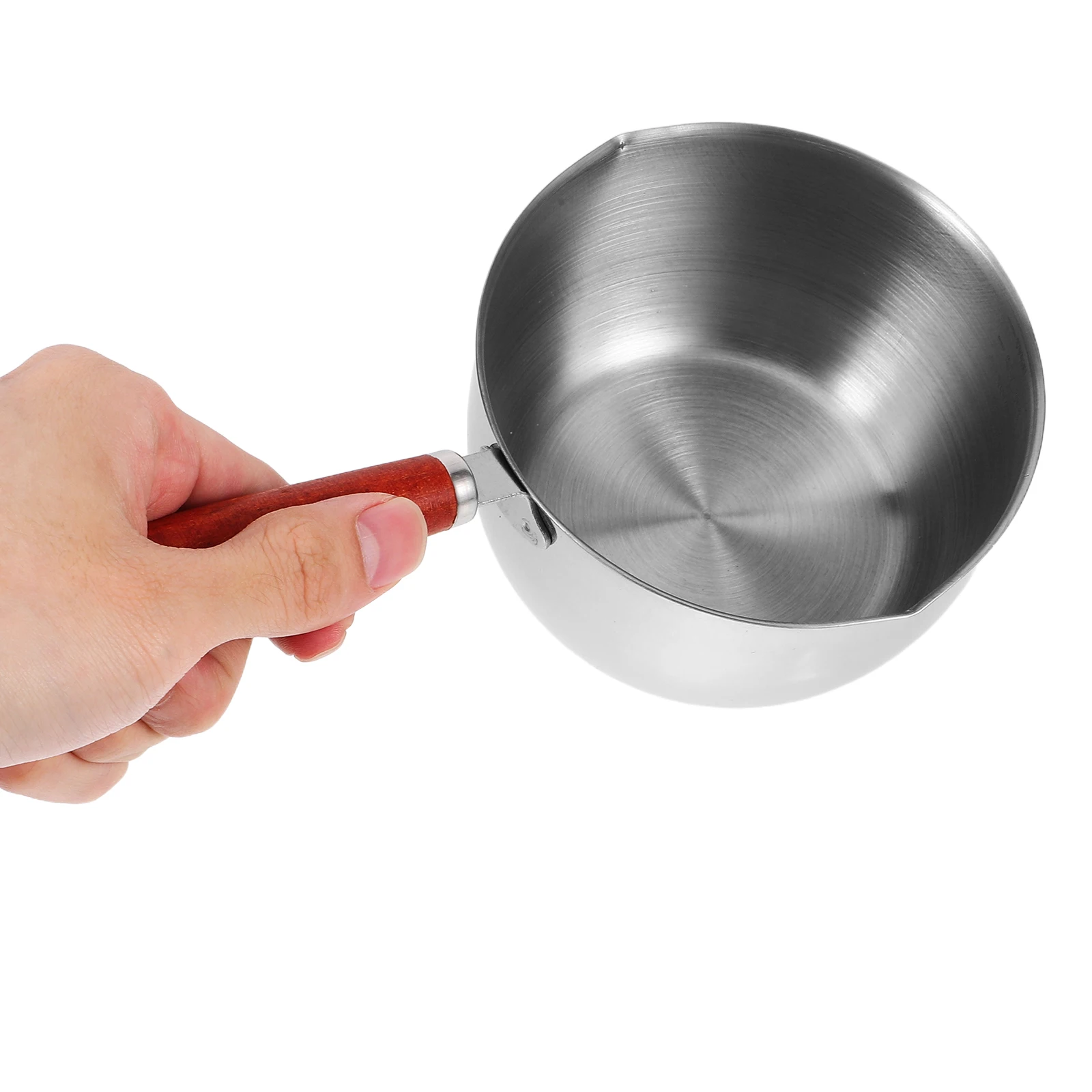 

Stainless Steel Hot Oil Pot for Spicy Sauce Cooking Butter Melting Small Soup Pan Compact Portable Mini Cookware for Home