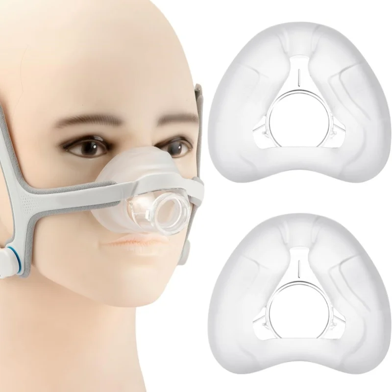 Replacement soft cushion for F20 silicone mask, full face coverage of mouth and nose, comfortable and soft, Size: Medium/Large