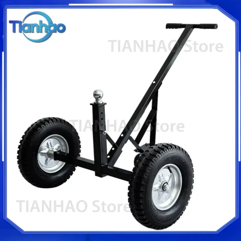 Carbon Steel Trailer Mover Dolly for Moving Car RV Boat Kayak with Adjustable Hitch Ball Height Utility Trailer Mover