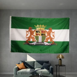 Holland The Netherlands Rotterdam City Coat Of Arms Flag Material Object Photography Graphic Custom Printed  Hanging Polyester