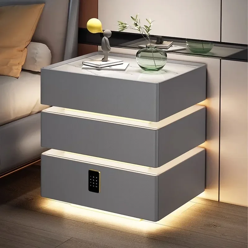 

Smart Small Coffee Table Drawers Bedroom Wood Smart Bedsides Side Table Bedrooms Drawers Mesa De Cabeceira Modern Furniture