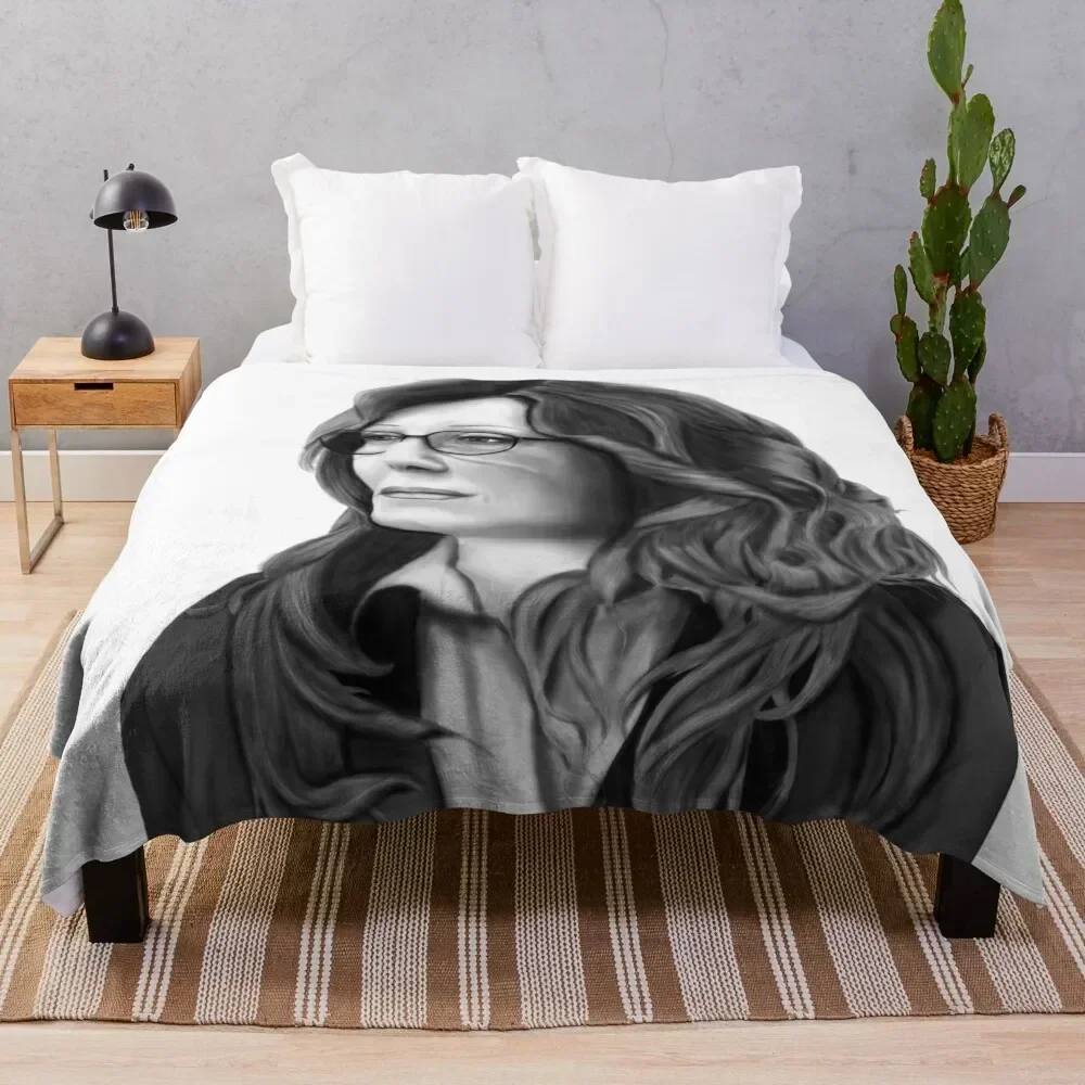 

Laura Roslin Throw Blanket Luxurious Soft Fuzzy Blanket for Sofa Bed