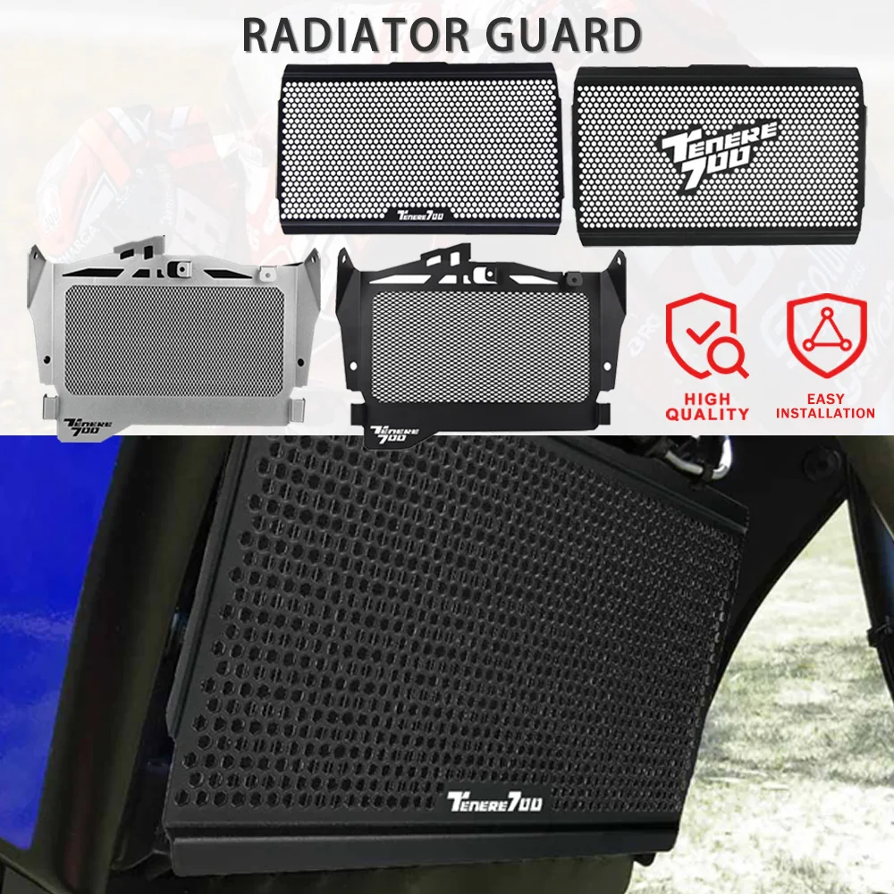 

TENERE700 For YAMAHA TENERE 700 T7 XTZ700 Rally XTZ690 TX690Z Motorcycle Radiator Guard Protector Grille Cover Oil Cooler Guard