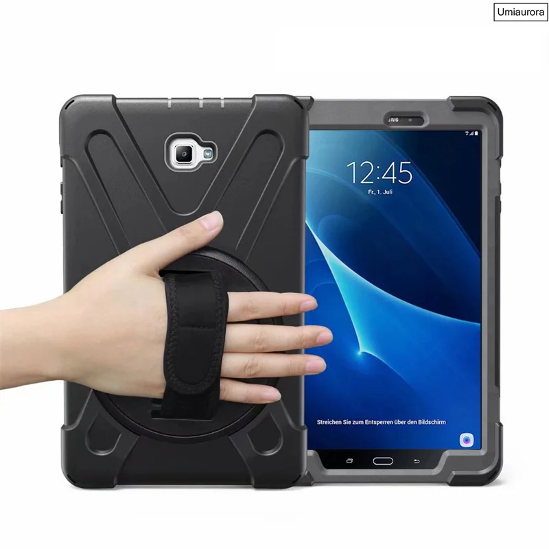 For Samsung Galaxy Tab A A6 10.1 2016 SM-T580 SM-T585 S Pen SM-P580 SM-P585 Anti Dust Soft Silicon PC Hybrid Tablet Case Cover