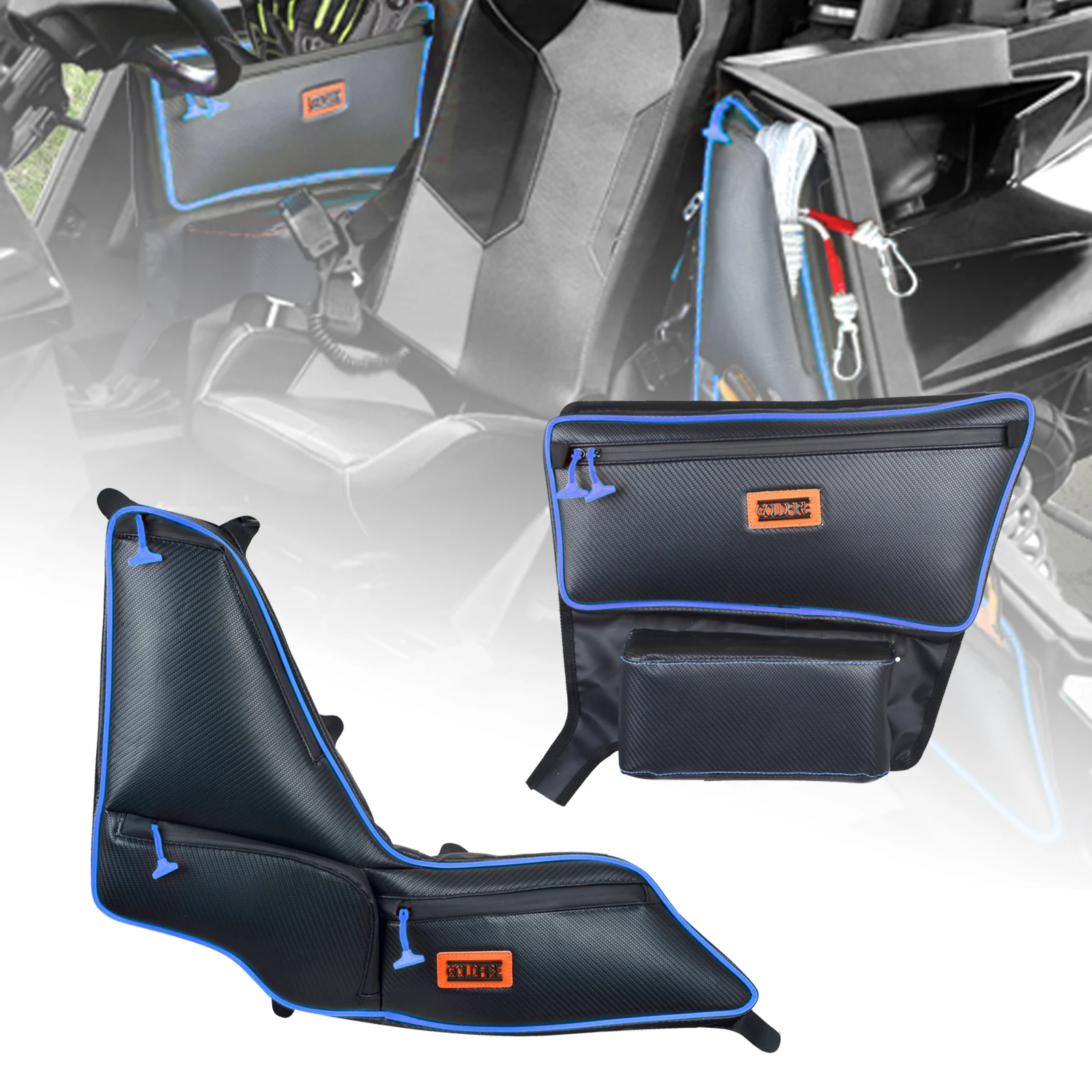 For RZR RS1 Accessories Side Door Bags Set Offroad UTV Seats Door Bag and Arm Rest Set Organizer Stogebag For Polaris RS1