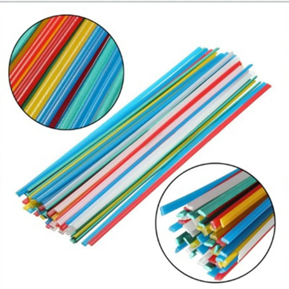 

Plastic Welding Polypropylene Rods High Strength Welding Supplies Multi Color Set Heat Welding Compatible PP Plastic Two-strand