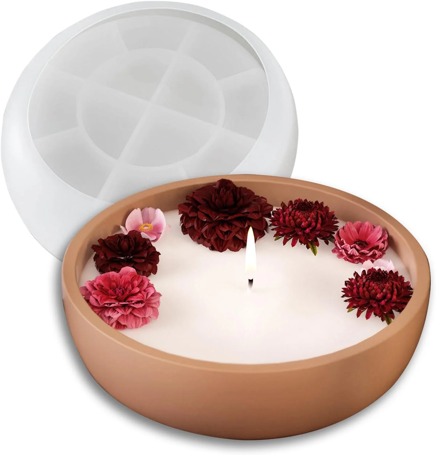 

Large Round Bowl Silicone Mold for Resin Concrete Cement Big ContainerStorage Molds Resin Mold Candle Mould Succulent Pot Mold