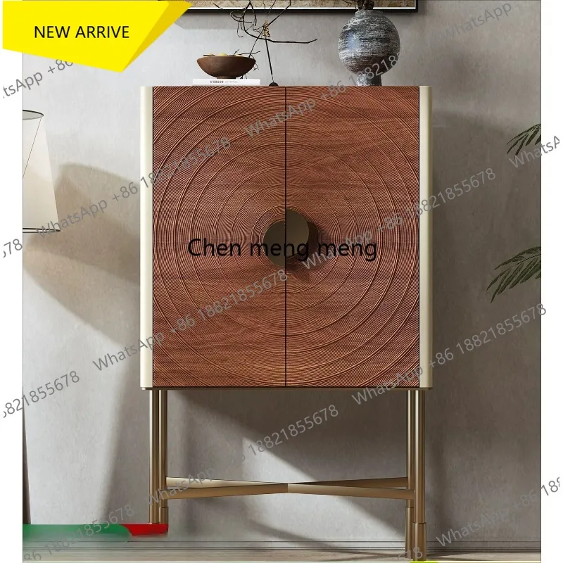

G153 Second-hand carved solid wood sideboard, a new light luxury integrated wall sideboard for home use