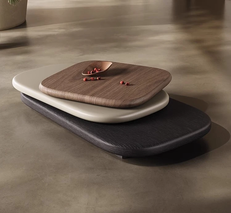 

Rotating coffee table living room size apartment designer modern suspended Italian minimalist tea table