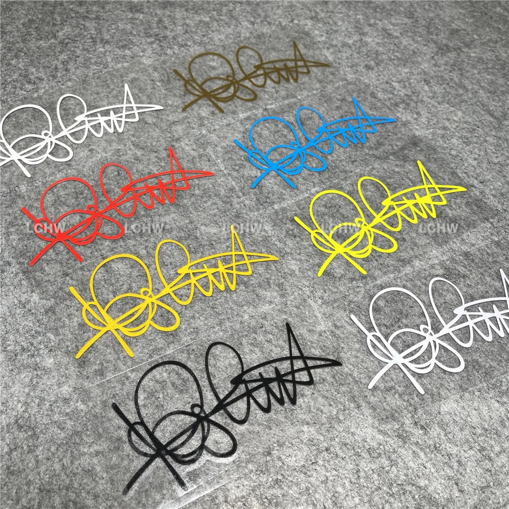 Pegatinas para coche con autógrafo de Moto Racing Rossi, calcomanías para coche, cinta modificada para patrocinadores, gráficos de carreras de motos