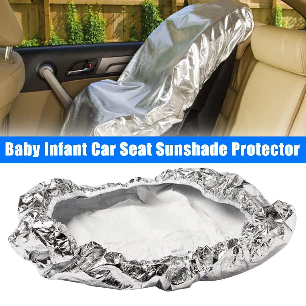 Baby Autositz Sonnenschutz Abdeckung Reflektierende Aluminiumfolie UV-Schutz Universal Fit Kindersitz Staubdicht Autozubehör