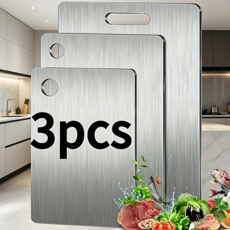 Stainless Steel Kitchen Tray BPA-Free Dishwasher Safe Non-Slip Serving Tray with Juice Groove Rustproof Storage