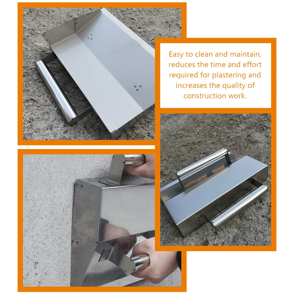 

Concrete Trowel Multipurpose Wall Finishing Tool Rust Resistant Stainless Steel Plastering Edging Repair Hand Tools