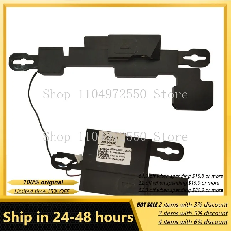 Alto-falante interno para laptop Dell Inspiron M5110 N5110 8J85X, componente de áudio para computador, peça de reposição