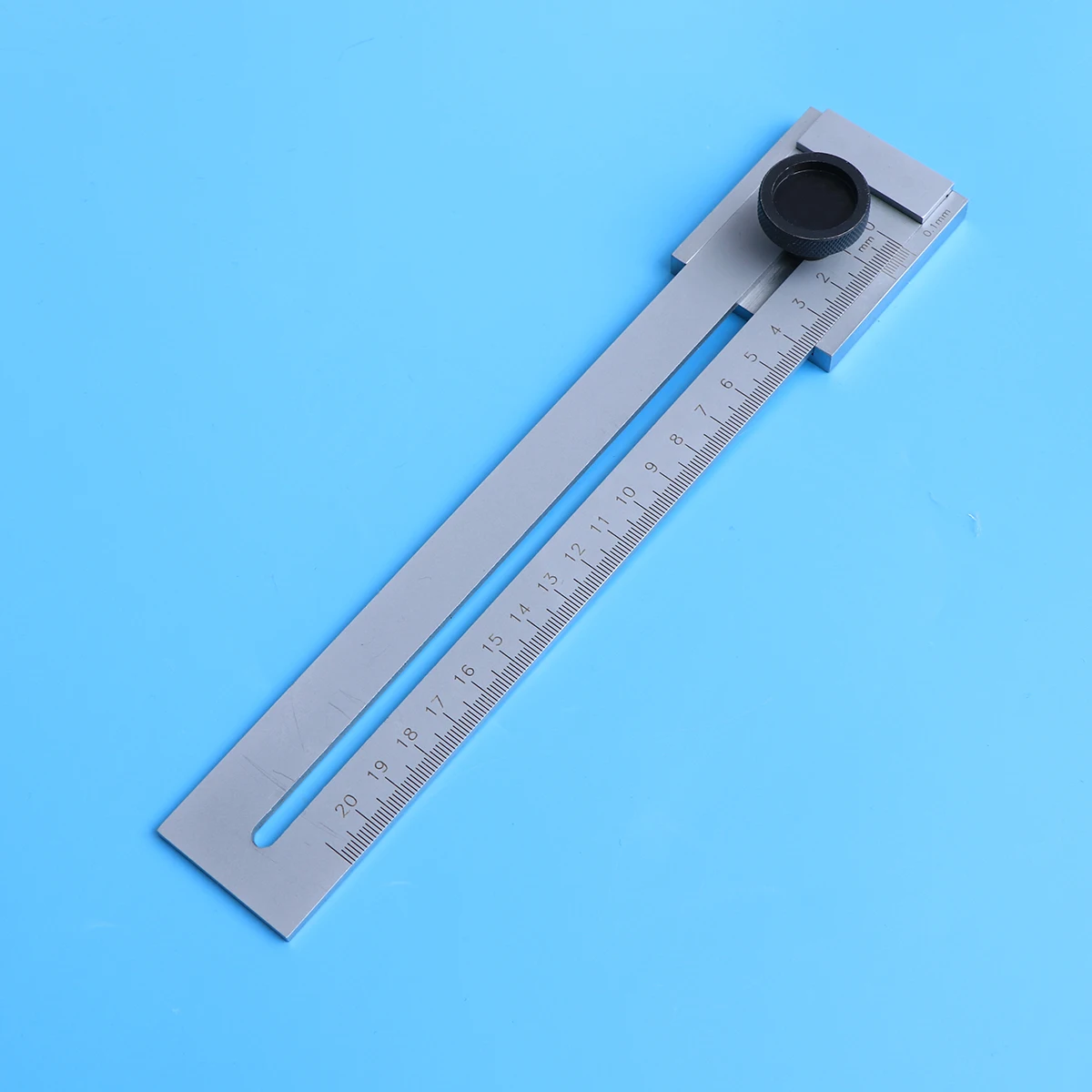 

200Mm Parallel Ruler Marker Stainless Measuring Tool For Line Drawing On Plank Steel Plate Thumb Screw Locking