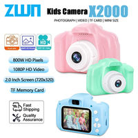 ZWN Children Digital Cameras 1080P HD Camera Video Toys 2 Inch Color Display Outdoor Camera SLR Camera Kid Toy+TF Memory Card