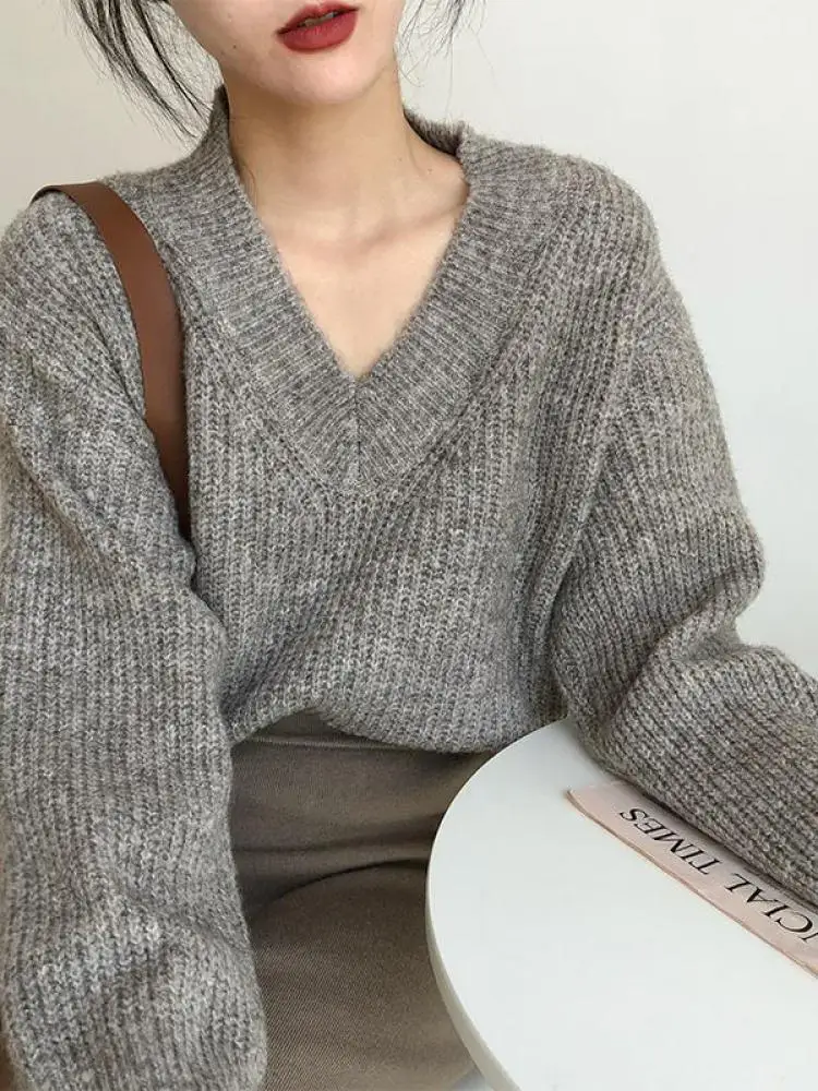 Autumn Winter Sweater pullovers Women 2024 loose thick Sweater Pullover women oversize sweater jumper