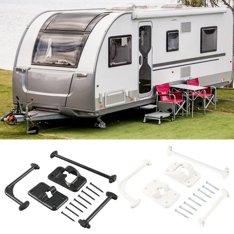 RV Entry Door Catch Cargo Hatch Latch Accessories RV Door Holder T Style Entry Door Catch Holder Latch Holder For Trailer RV