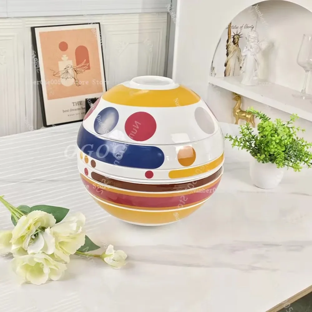 Spherical creative tableware set, high-value light luxury household dishes