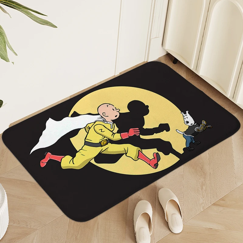 Rug for Bedroom T-Tintin Livign Room Bathroom Floor Carpet Anti Slip Room Decorating Items Hallway Entryway House Entrance Mat