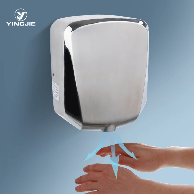 stainless steel  electric hygiene warm air wall mounted dry automatic hand dryer