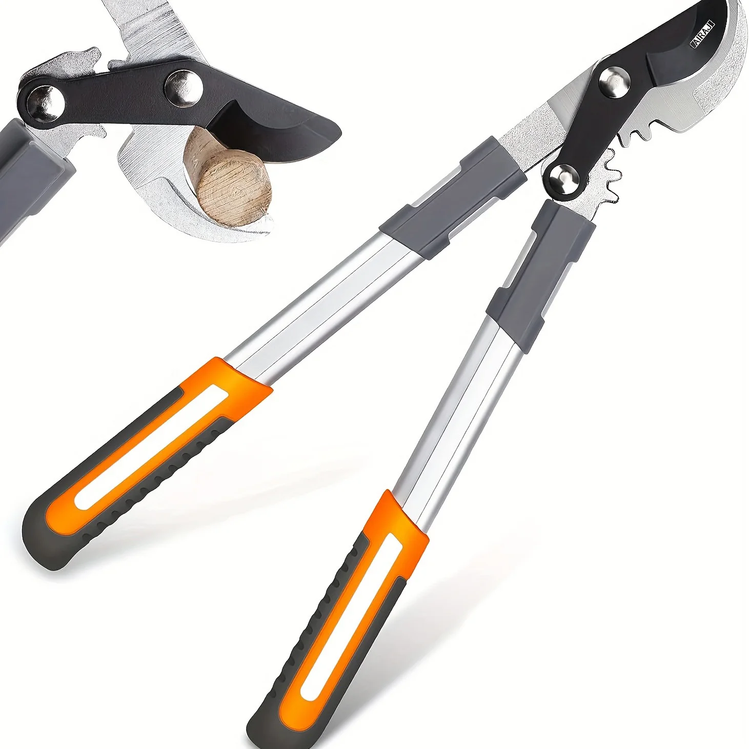 

AIRAJ Bypass Pruning Shears , with Gear-Operated Cutting System, Thicker than 30MM, SK-5 Steel Blade