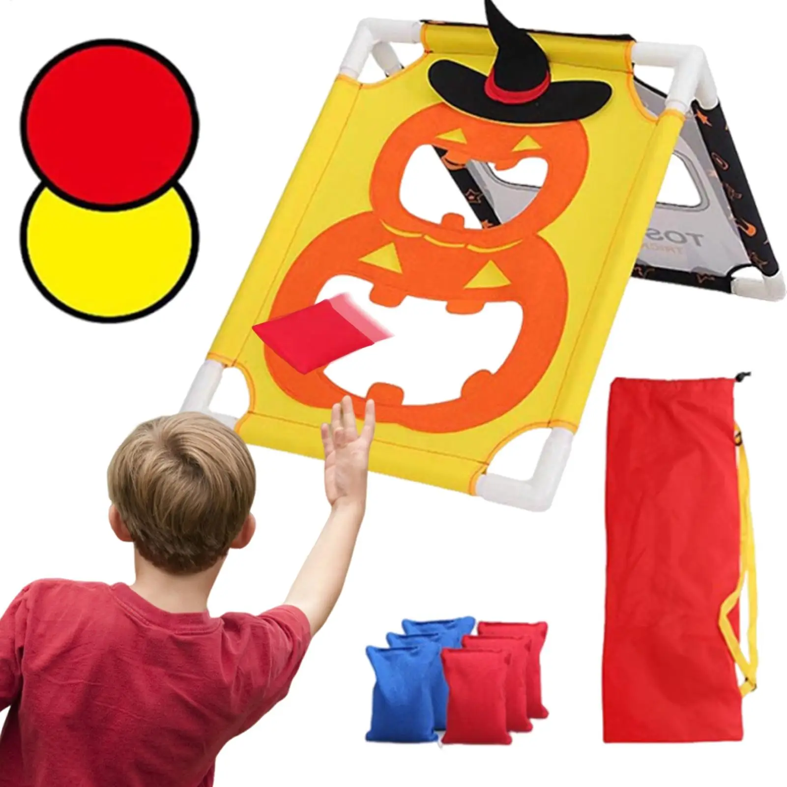 Gioco di lancio del sacchetto di fagioli Gioco di lancio del sacchetto di fagioli di Halloween per bambini Attività di festa interattive Giocattoli sensoriali sportivi per la scuola materna