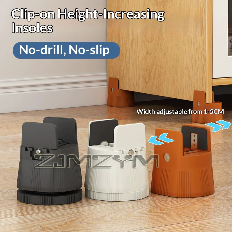 ขาตั้งโต๊ะปรับระดับได้ 4 ชิ้น แผ่นรองขาเตียง เก้าอี้ ยกขาเฟอร์นิเจอร์ แผ่นรองแบบขาตั้ง สำหรับโต๊ะ โซฟา ตู้