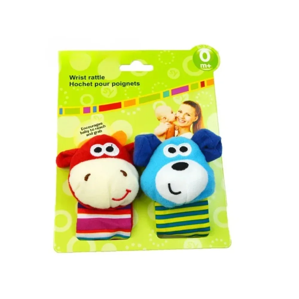 New Baby Drummer Toy Cute Plush Animal Wrist Drummer Foot Search Socks 0-24 Months Male Baby Girl Newborn Gift