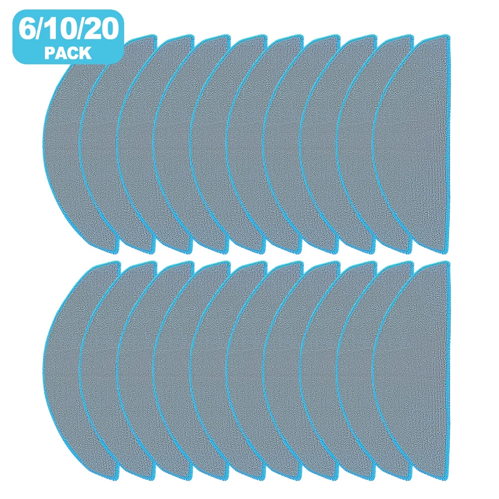 

4/10/20pcs Mop Cloths For ILIFE V20/For-Vyzzle D10/For-Laresar For L10/For-ydsto R1D Edge/For-Roidmi Eve Vacuum Cleaner Parts