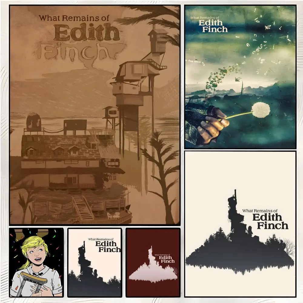 Game Narrative What Remains Of Edith Finch Painting Calligraphy Wall Art Mural Living Room Canvas Decor Gifts