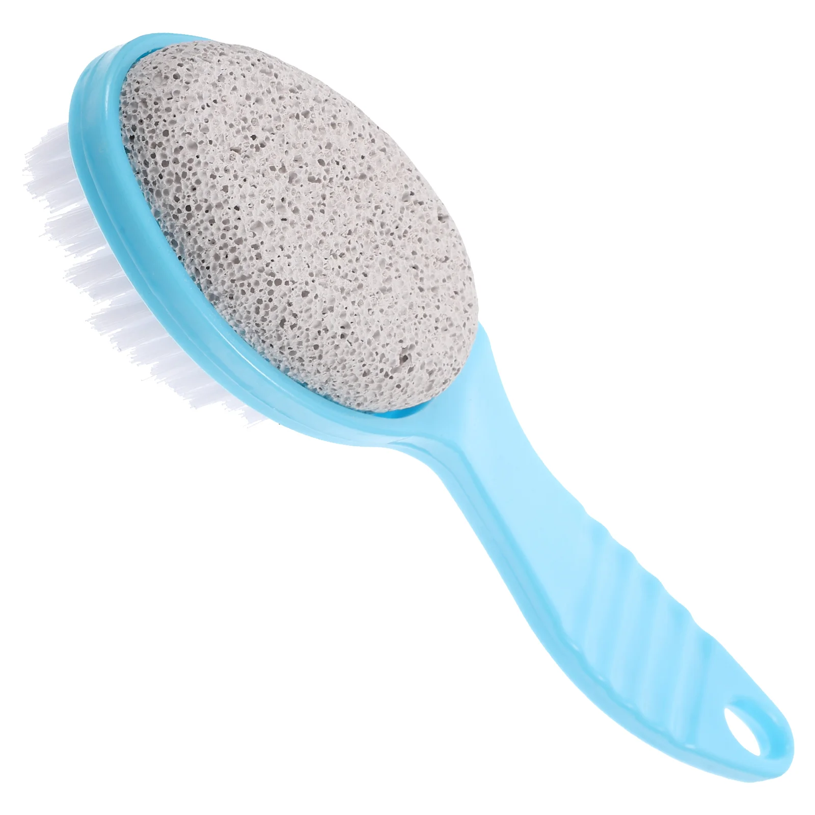 Double-sided Dead Skin Exfoliating Natural Pumice Stone Brush and Foot Scrubbing (green) Pedicure Tools Feet Exfoliator