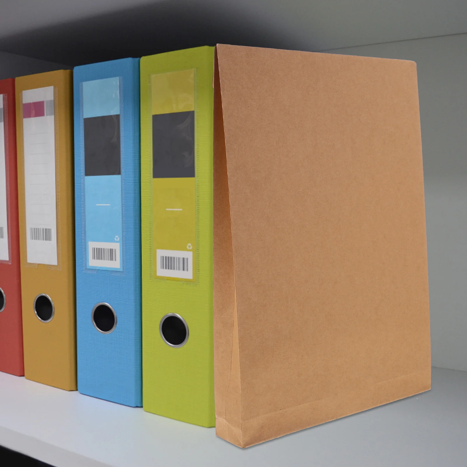 

5pcs Kraft Paper Document Bags 180g A4 Double Tape Sealed File Storage Shirt Packaging Clothes Gift Bags Bulk Sale