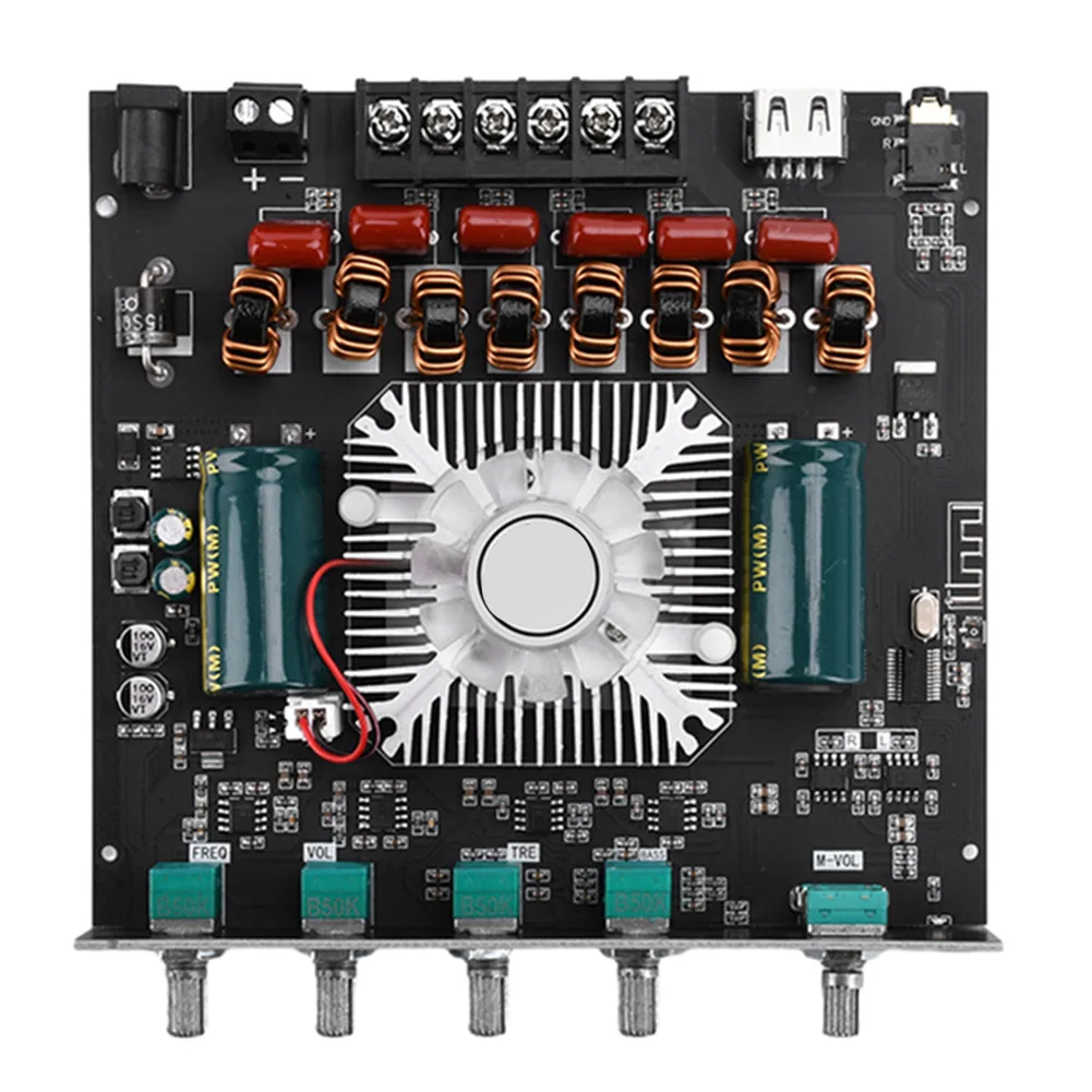 1pc ZK-AS21 2.1-channel TPA3255 Compatible-Bluetooth Digital Enlarge Module Board Module Portable Audio & Video Accessories