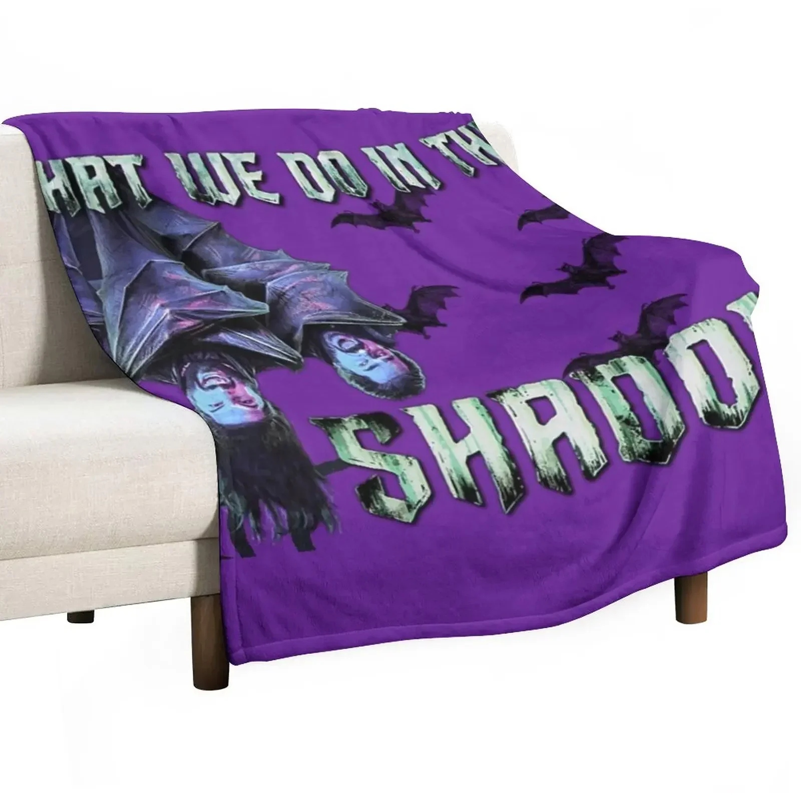 

What We Do In The Shadows Throw Blanket Vintage Winter beds Blankets