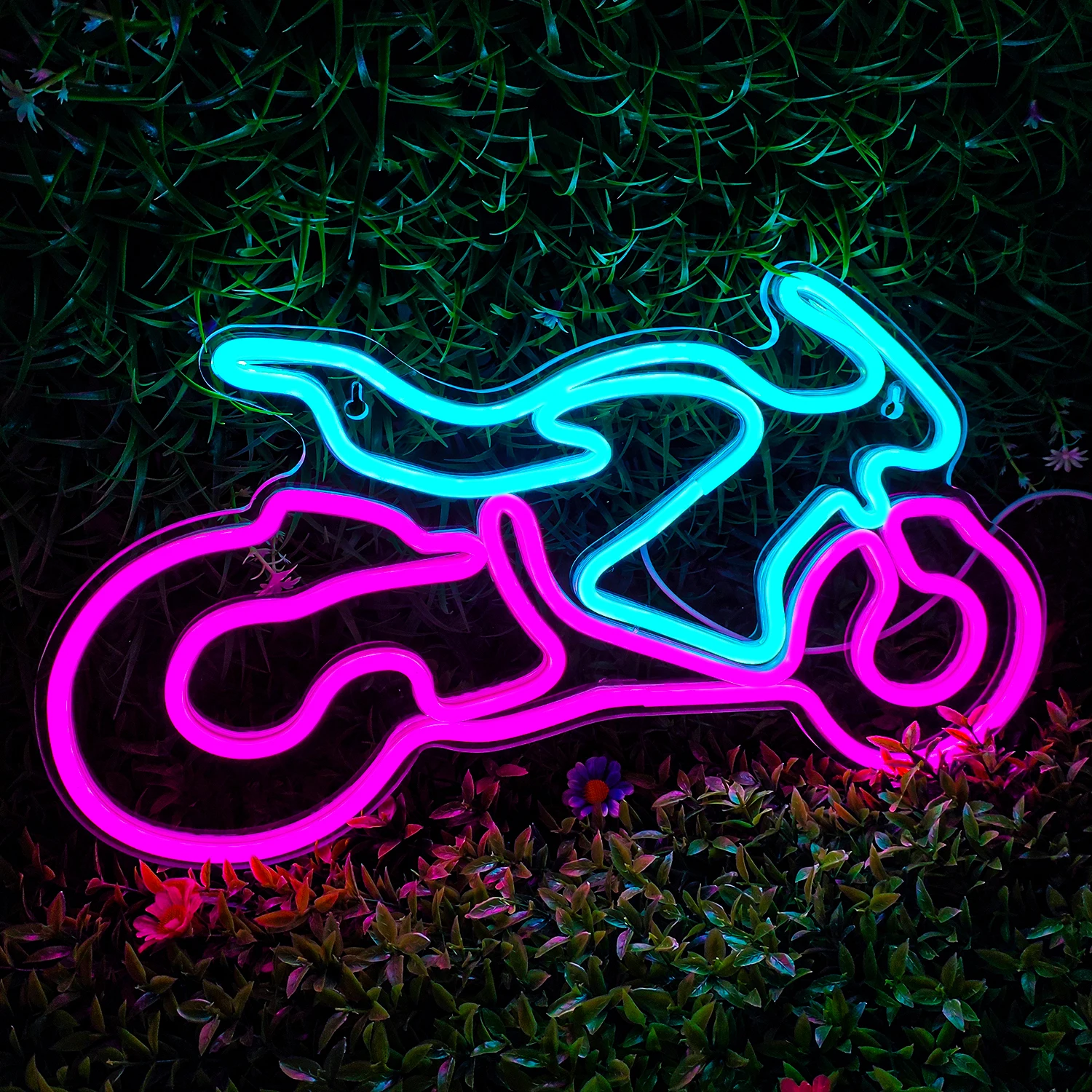 Imagem -03 - Custom Neon Led Sign Bike Wall Art Motocicleta Shop Club Party Sports Room Wall Decoration Presente Noite Luz dos Homens