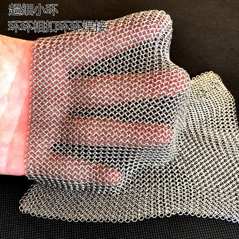 Super Fine Ring Brush Pot Net Brush Pot Magic Tool sfera in acciaio sfera di pulizia in acciaio inossidabile Chain Mail Ring Net Decoration