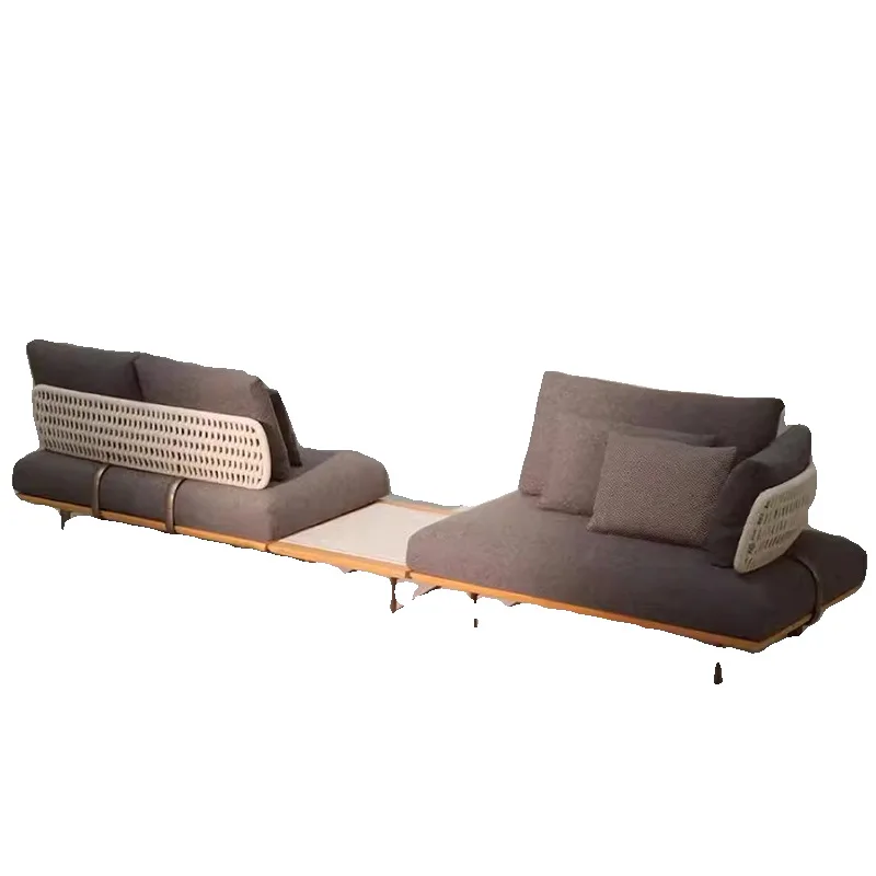 sofa rain and sun protection terrace outdoor coffee table Nordic leisure rattan courtyard villa furniture combination