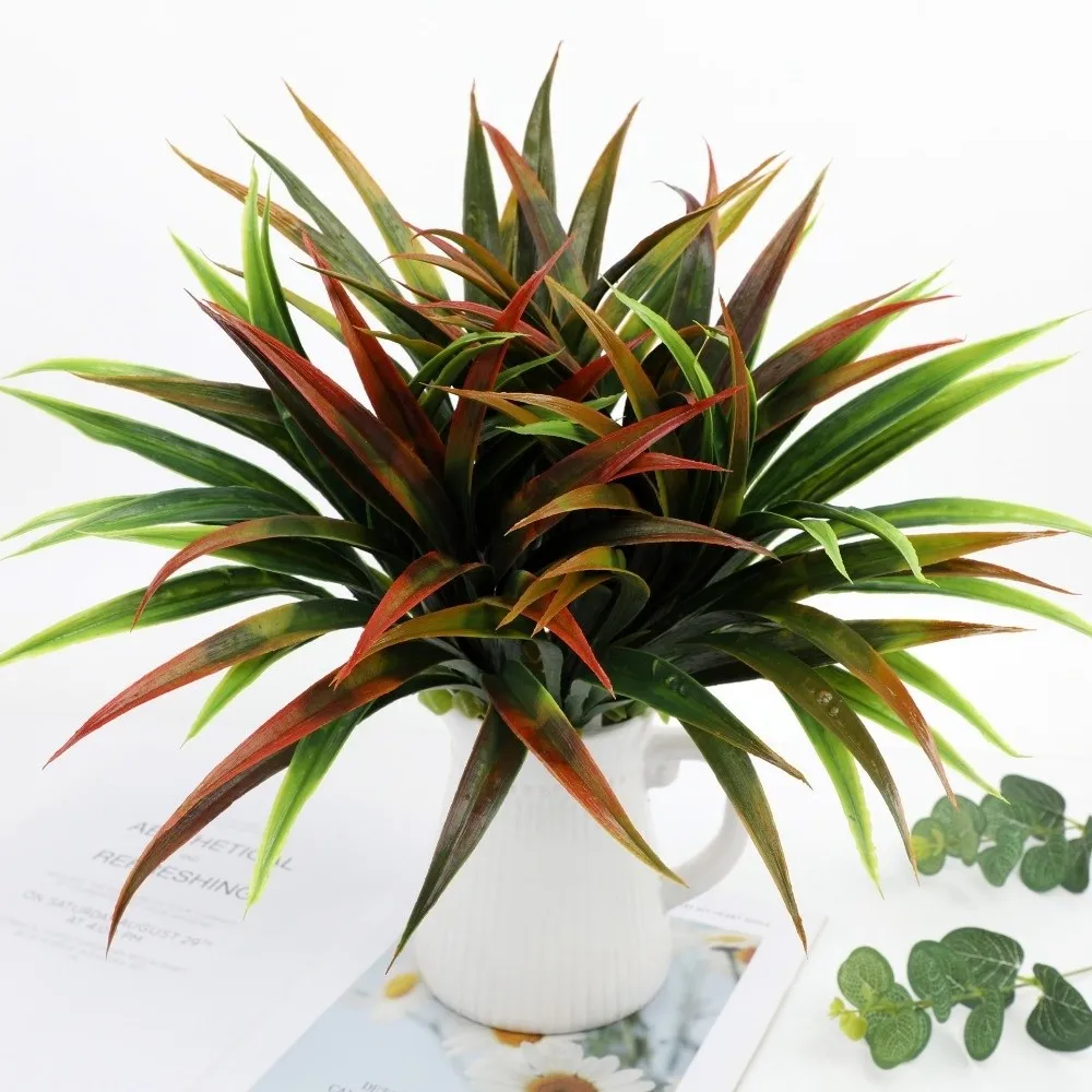 Spider Plant Hanging - Landscaping 42cm Artificial Orchid Leaves Simulation