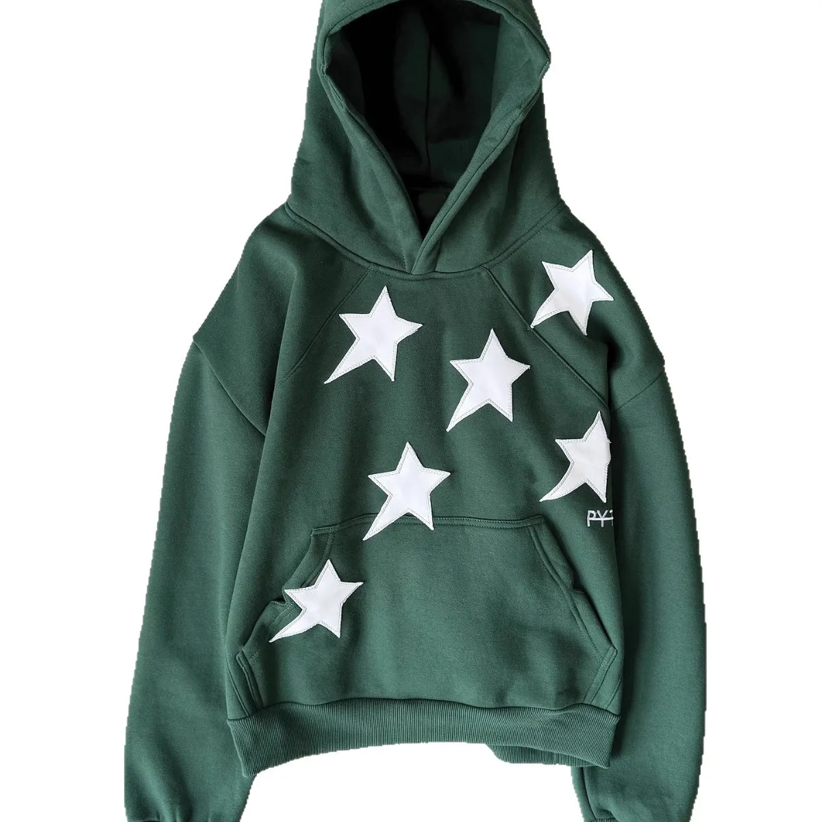 

Толстовка из искусственной кожи Black Star, женская уличная куртка большого размера Y2K, острая повседневная толстовка с капюшоном на молнии