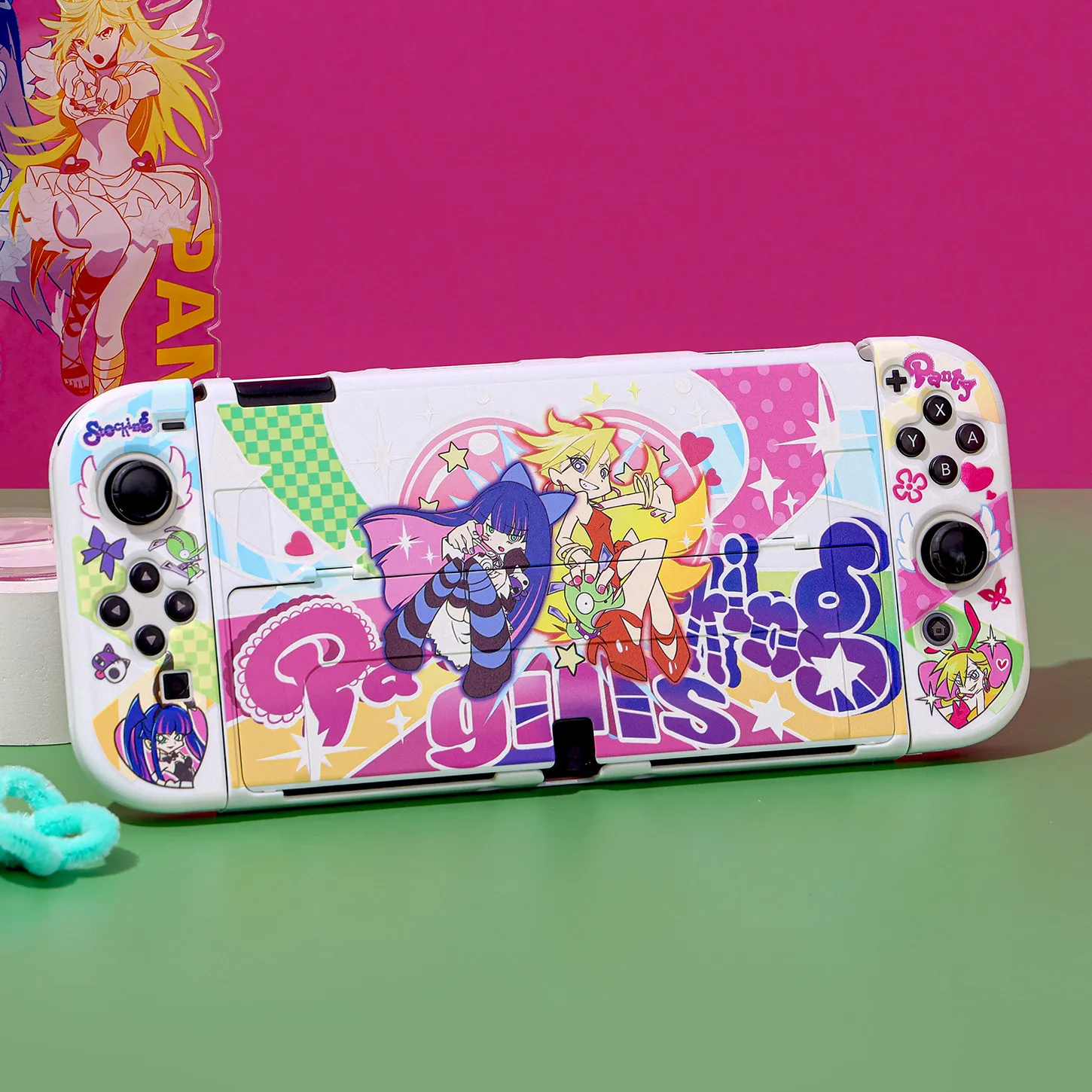 

Cartoon Protective Case for Nintendo Switch 1/2/OLED NS Console Joy-Con Controllers Shock-Resistant Case Anime Game Peripherals