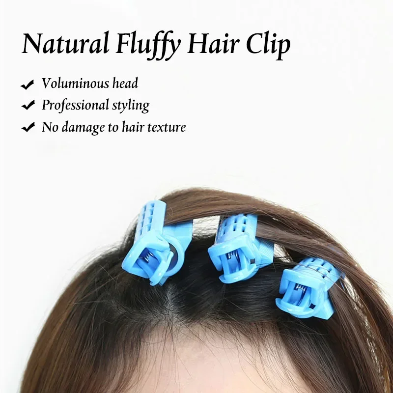 4Pcs Plastic Hair Root Fluffy Clip Curler Korean Hair Accessories Self-grip Hair Styling Clip Bang Heat Resistant Woman Hairpins