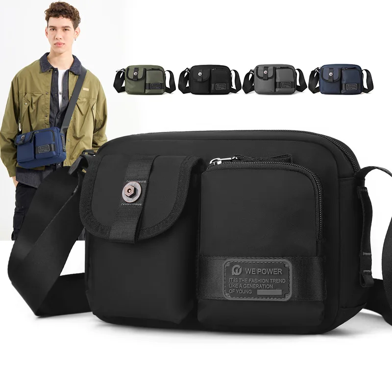 

New men's shoulder crossbody bag light leisure men carry sports waterproof backpack
