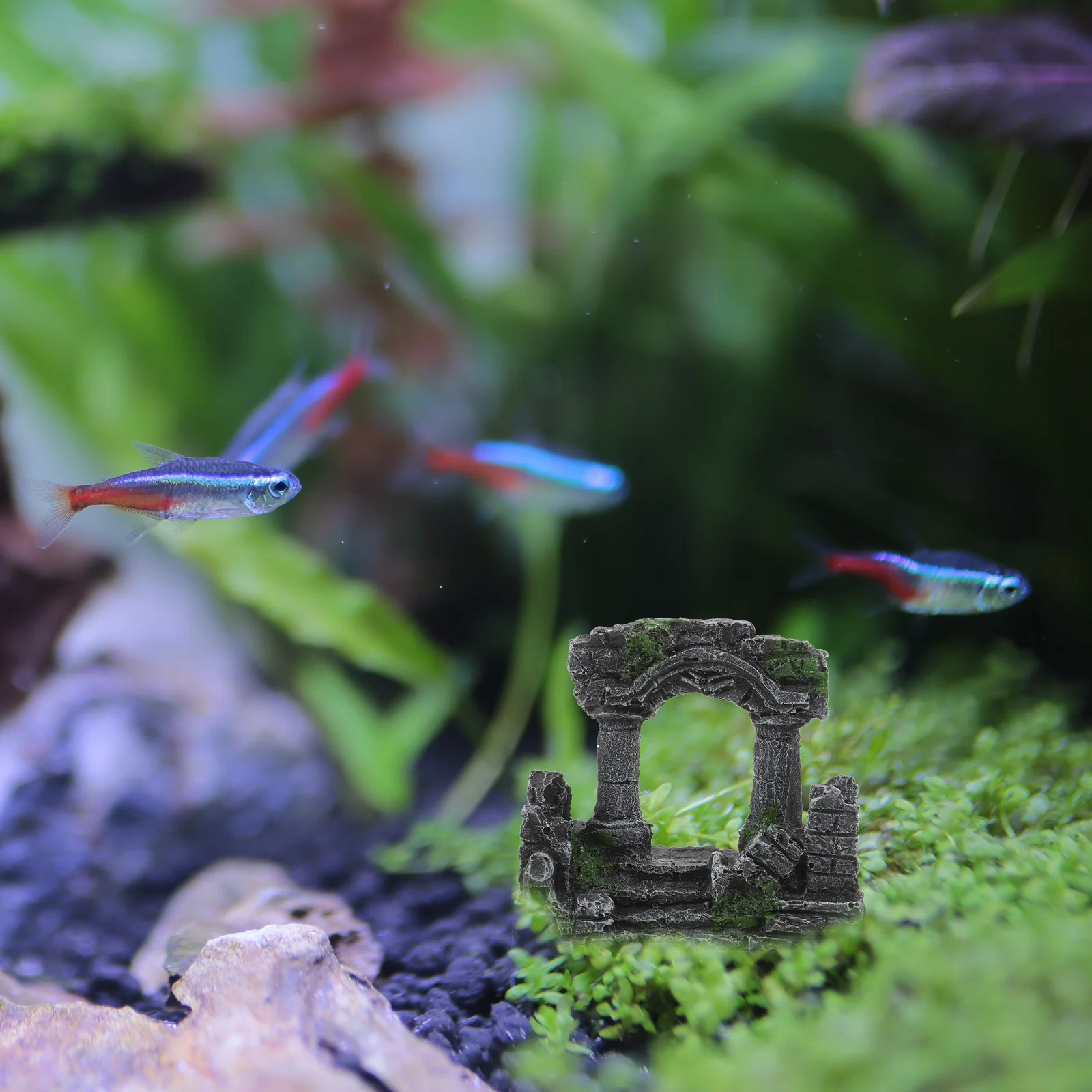 

Roman Column Decor Aquarium Ornament Resin Underwater Landscape For Fish Tank Betta Shrimp Turtle Reptile